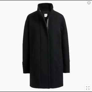 J Crew Black City Coat